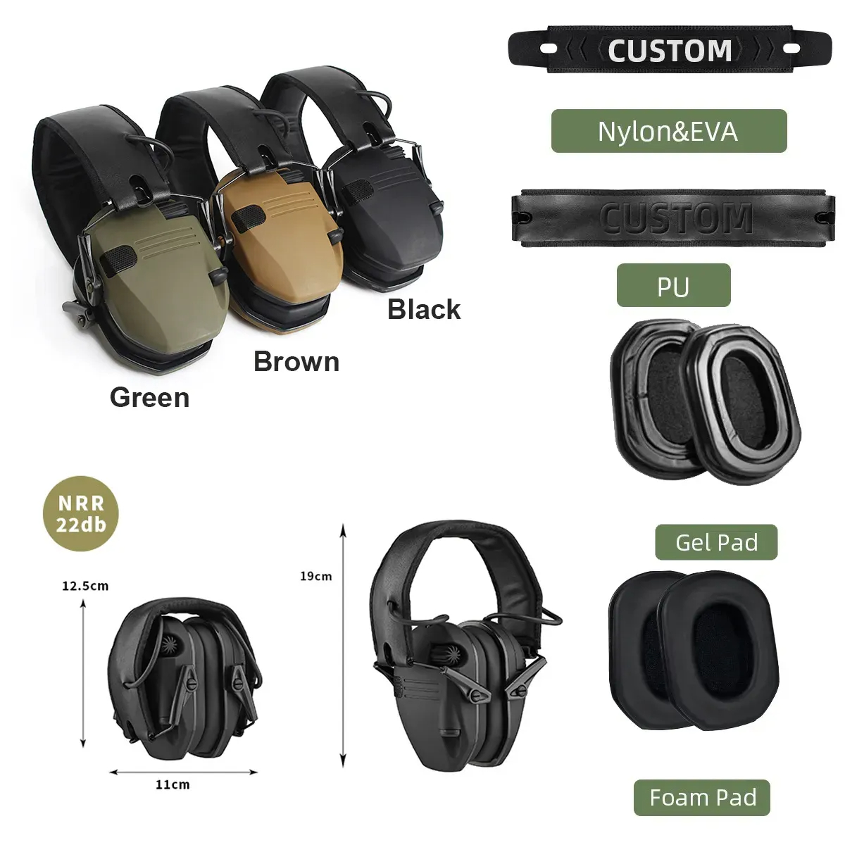 Slim Electronic Shooting Earmuff - Image 3